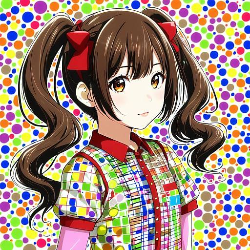 Illustration of Hakozaki serika, idolmaster in the style of Inuno rakugaki