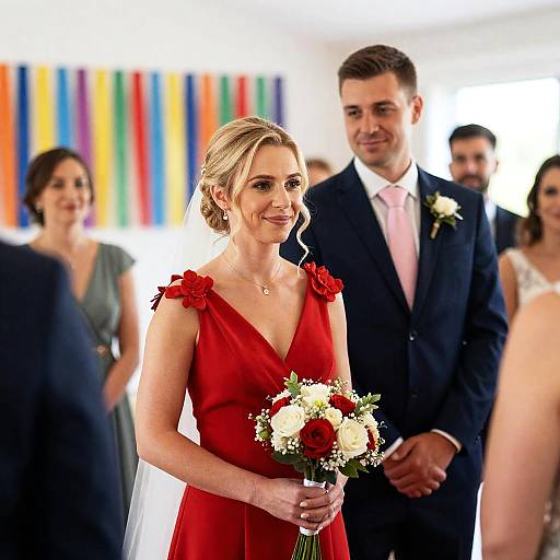 Romantic Indoor Wedding Celebration Scene