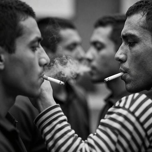 Intense Expressions in Black-and-White Portrait