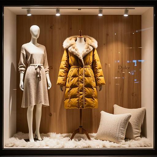 Cozy Winter Shop Window Display