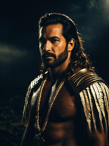 Photorealistic Man in Maui Costume