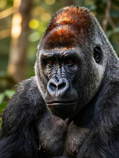 Close-up of Western Lowland Gorilla
