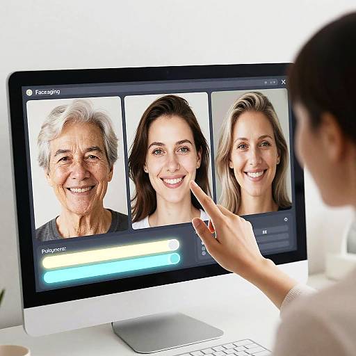 Virtual Face Aging Transformation Interface