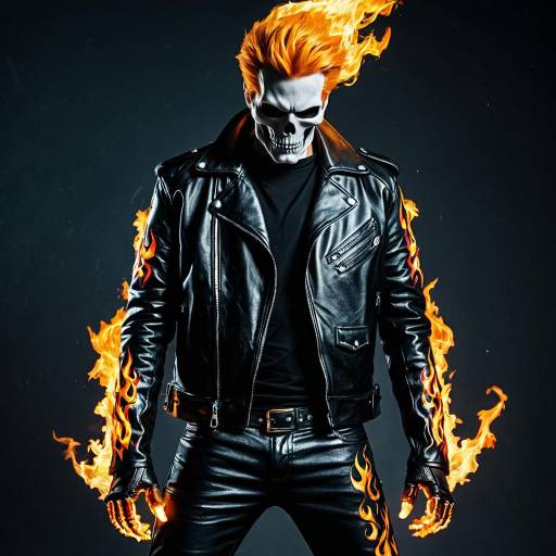 Edgy Ghost Rider Cosplay Costume Concept