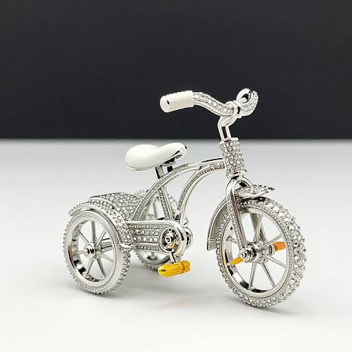 Antique Rhinestone Bicycle Pin