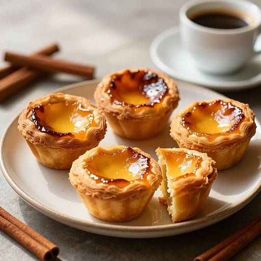 Artful Pastel de Nata Bakery Scene