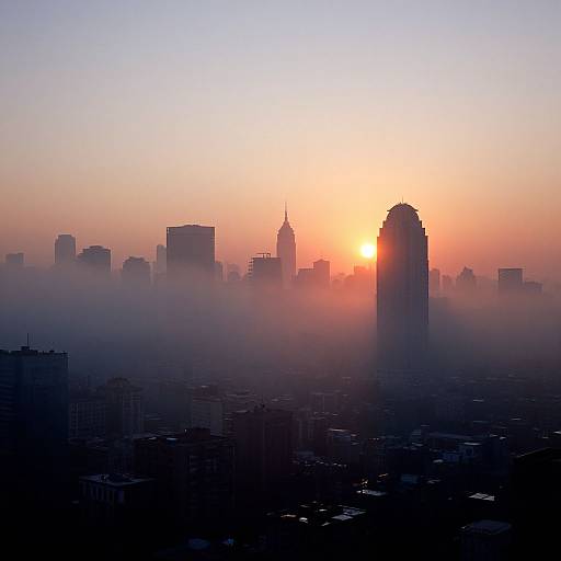 Cinematic Post-Apocalyptic Cityscape Sunrise