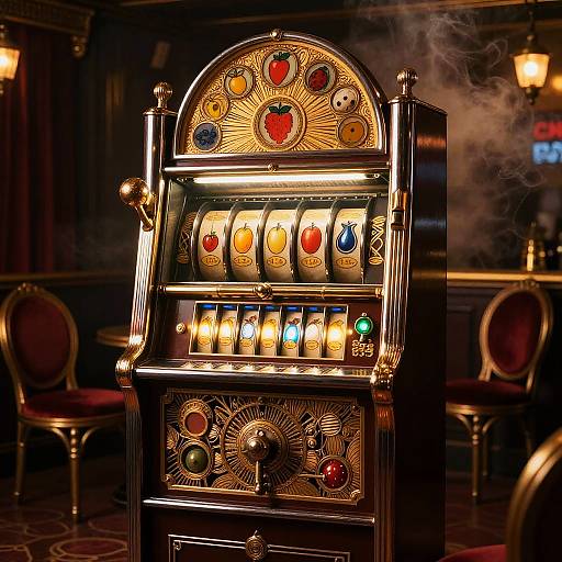 Vintage 1920s Slot Machine Atmosphere