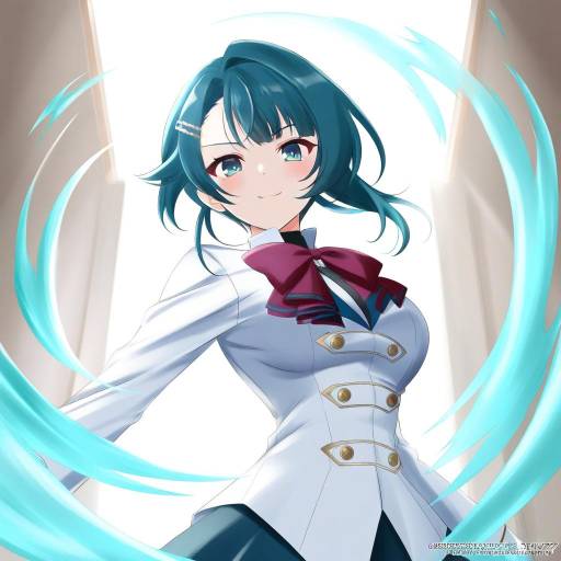 Illustration of Aizawa kazuha, assault lily in the style of Kimmy77