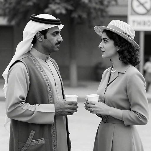 Intimate Outdoor Portrait in Black and White
