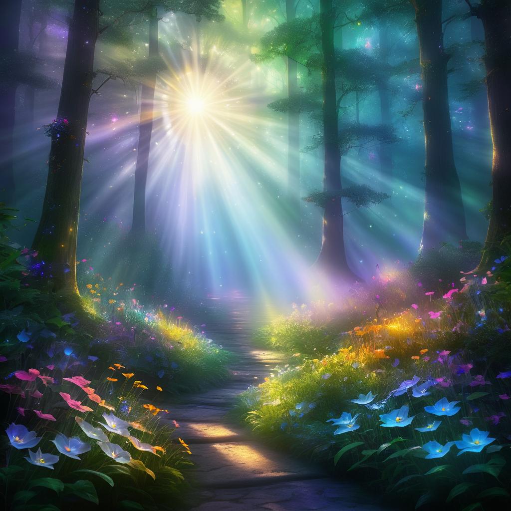 Mystical Forest at Dawn Digital Art