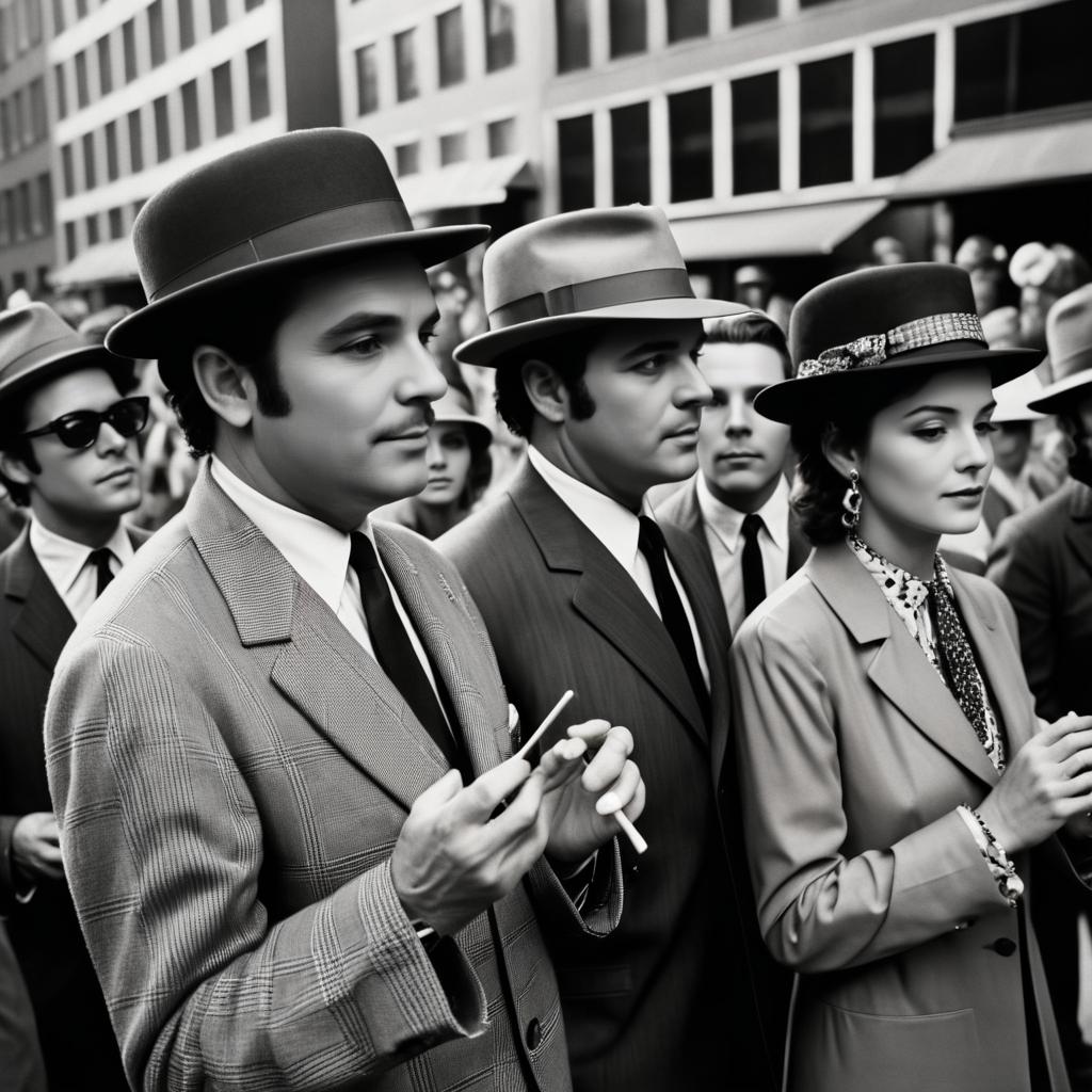 1960s Street Musicians in Vintage Fashion