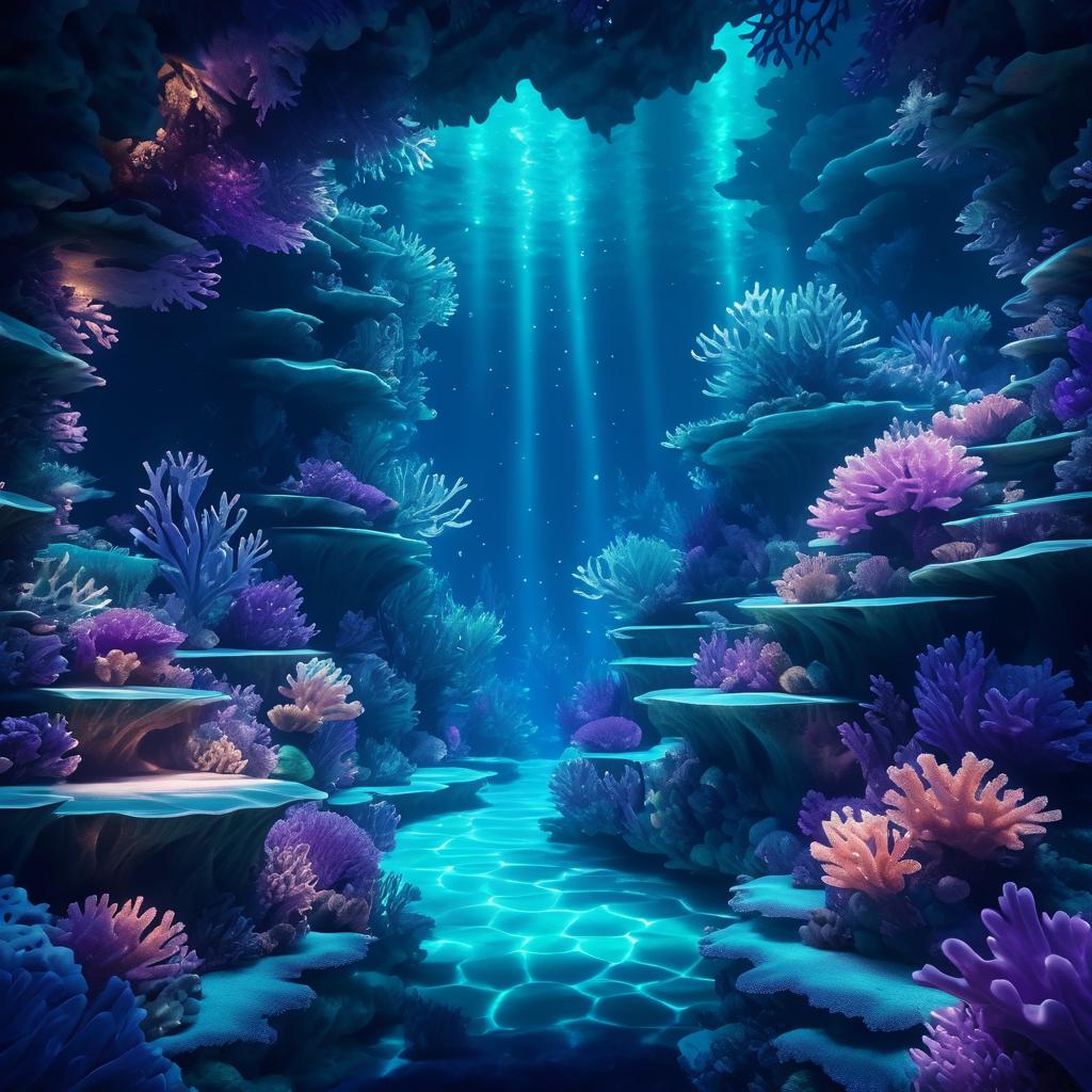 Breathtaking Underwater Grotto Illustration