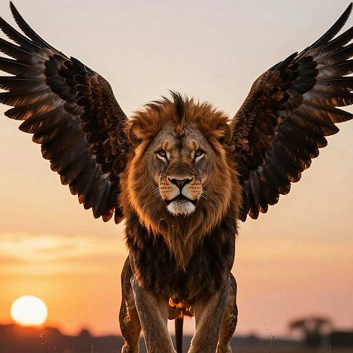 Majestic Lion-Eagle Fusion