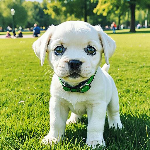 Friendly Android Puppy in Sunny Park