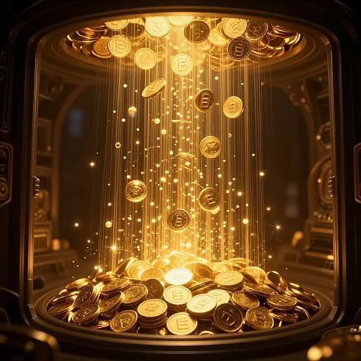 Golden Dall E Tokens in Digital Vault
