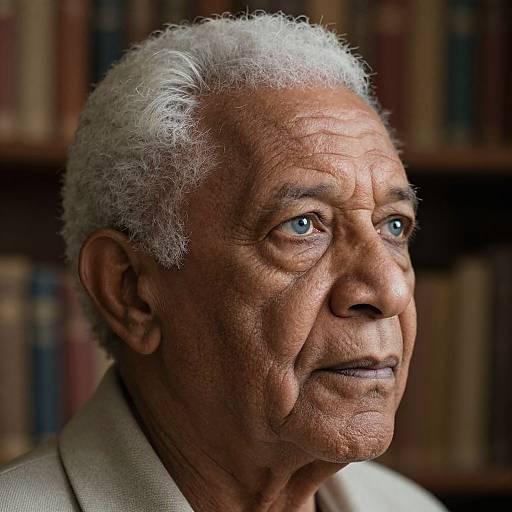 Elderly Caribbean Man with Wisdom