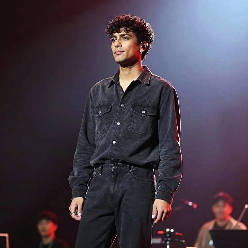 Permed Curls on Male Musician