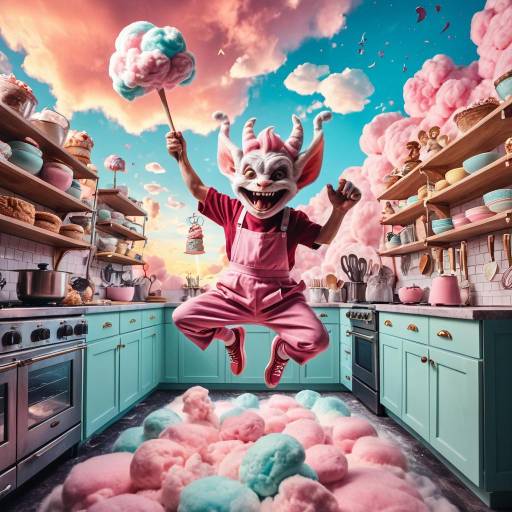 Imp Baker Jumping in Cotton Candy Kitchen