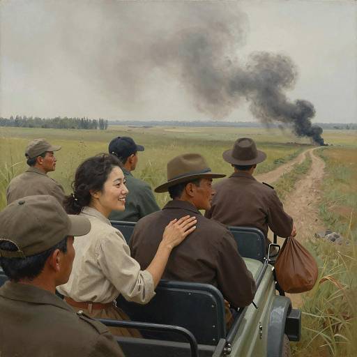 Joyful Journey Through Grassy Fields