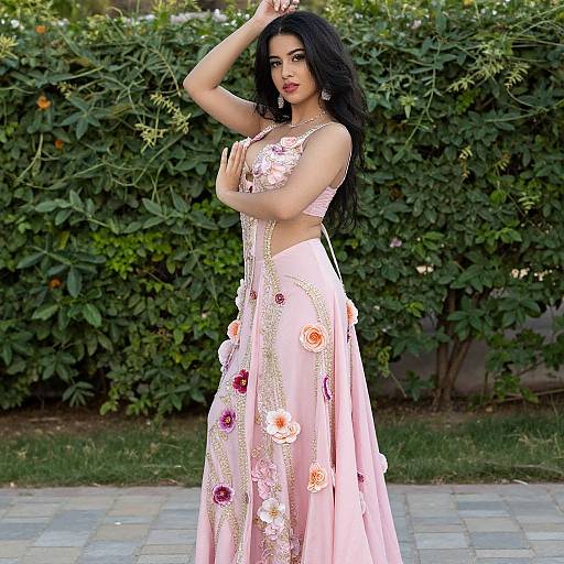 Realistic Arabic Dance Dress Portrait