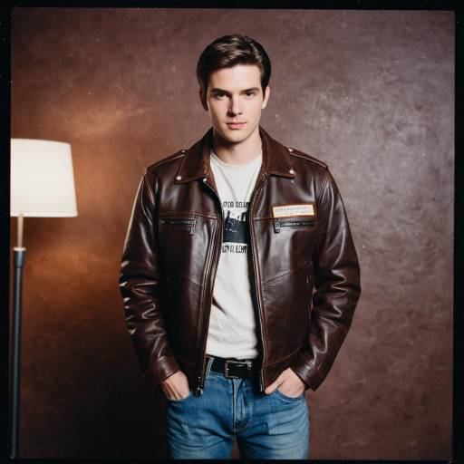 Male Cosplayer in Rugged Leather Jacket