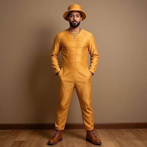 Man in Honey Costume with Beard
