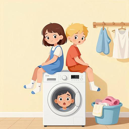 Whimsical Laundry Time Adventure