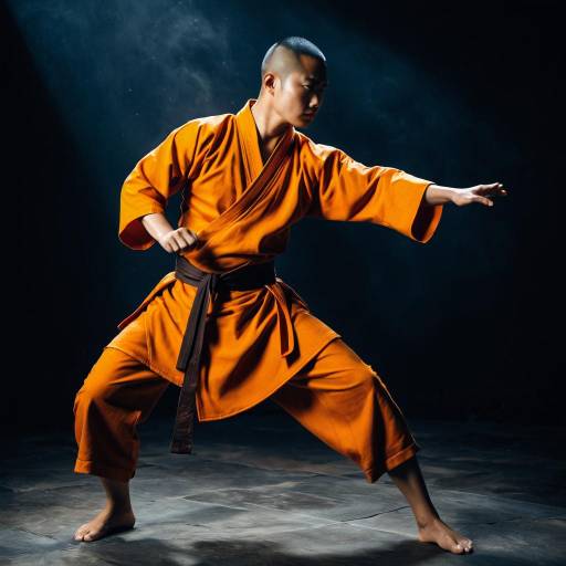 Shaolin Monk Martial Arts Pose