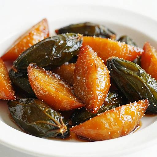 Glazed Caramelized Veggies Close-Up