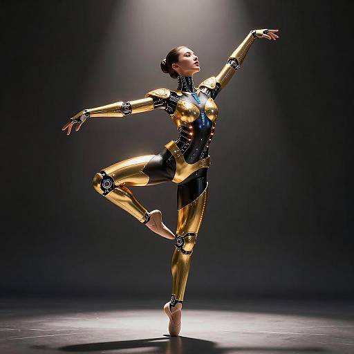 Futuristic Android Ballet Dancer