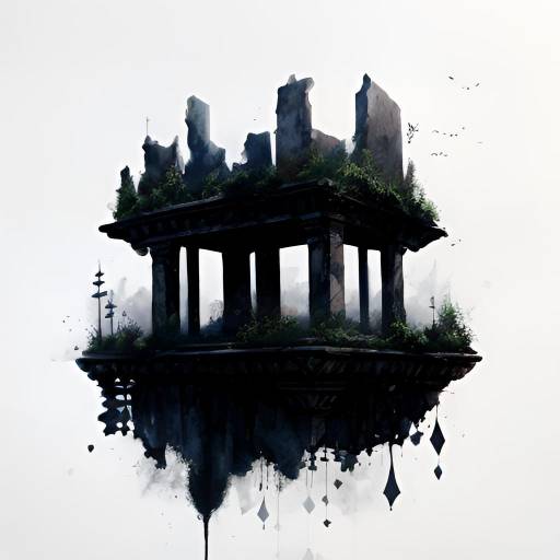 Floating Gothic Stone Tower