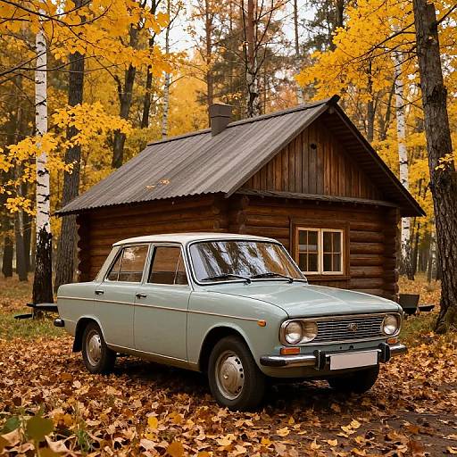 Classic Moskvich by Rustic Cabin