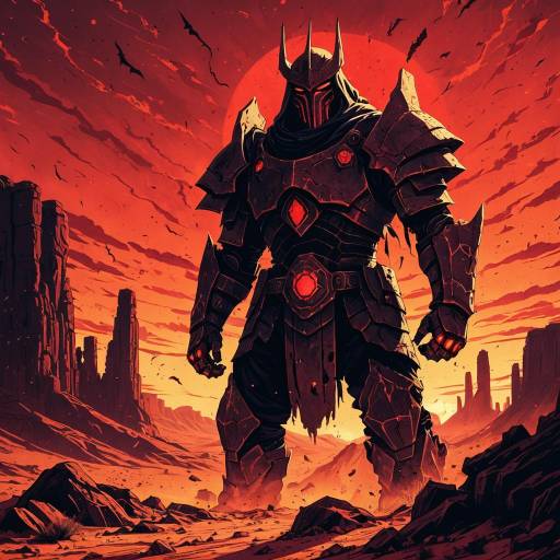 Desert Guardian in Dark Armor