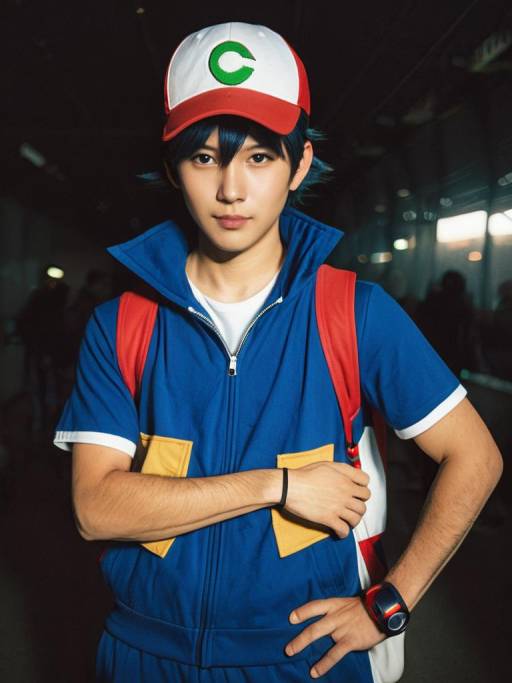 Realistic Ash Ketchum Cosplay Photo