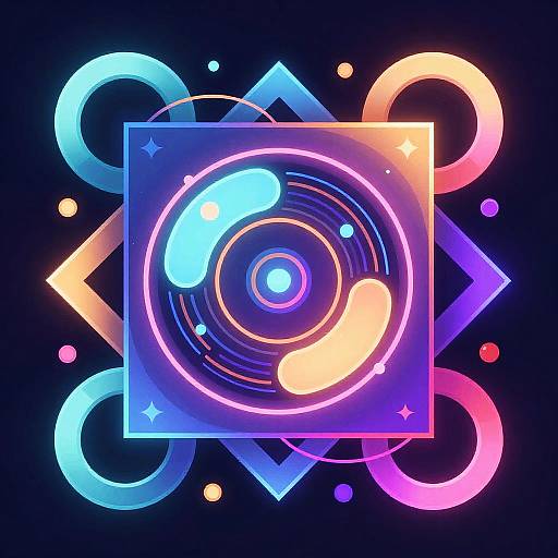 Vibrant AI-Generated Abstract Digital Art