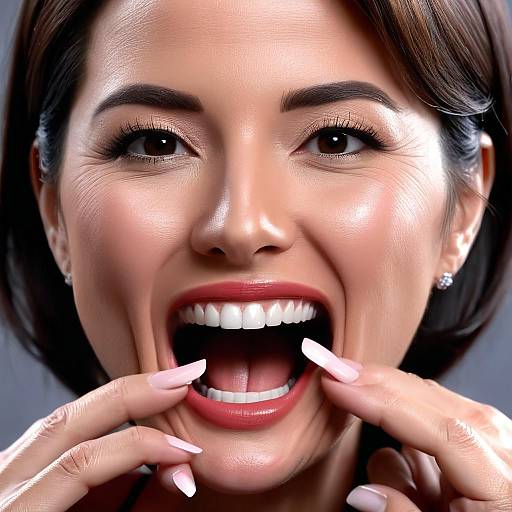 Emotional Close-Up of Mature Girl