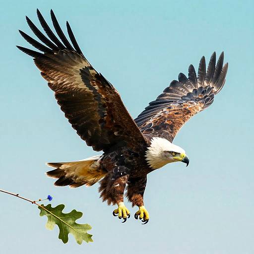 Colorful Eagle in Nature Harmony