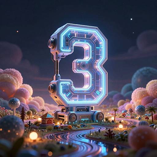 Glowing AI Dreamscape Generator