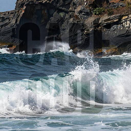 Cape Cod Font Over Ocean Waves