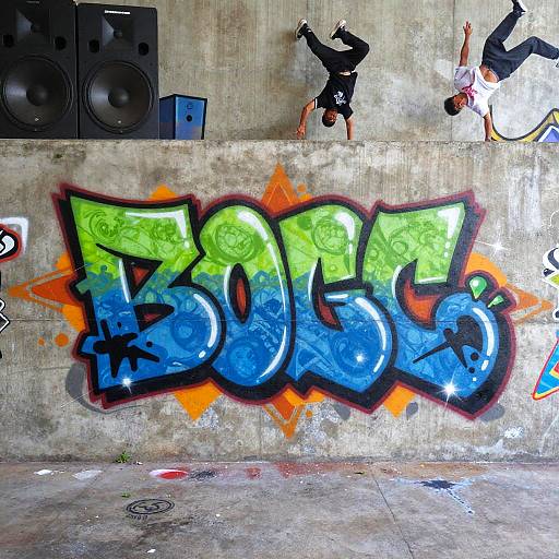 Hip-Hop Inspired Custom Graffiti Art