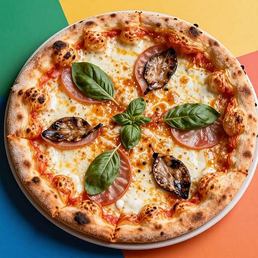 Realistic Silk Italian Pizza Portrait