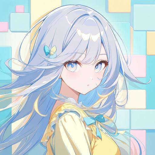 Vibrant Anime Portrait of Spirited Girl