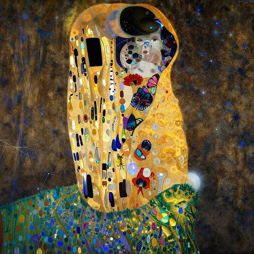 Digital art of Gustav Klimt's 