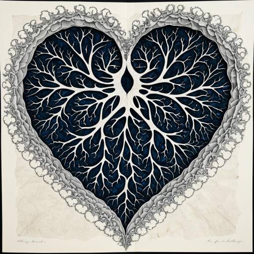 Intricate Organic Heart with Fractal Vortices Intricate Organic Heart with Fractal Vortices