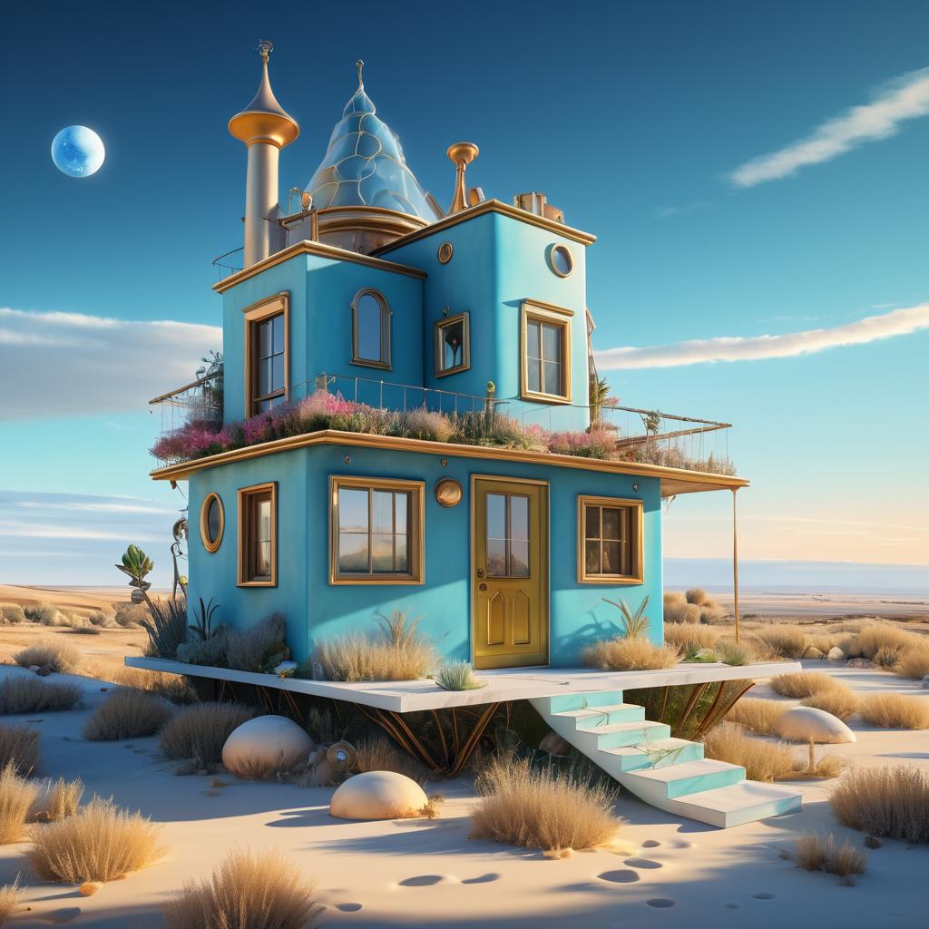 Dreamy Tiny Home in Biopunk Style