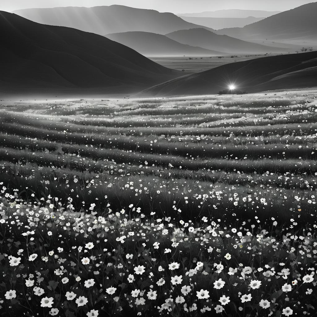 Timeless Mirage Valley Wildflower Scene