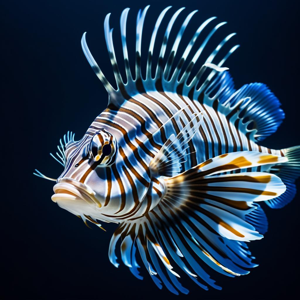 Stunning Lionfish in Open Water