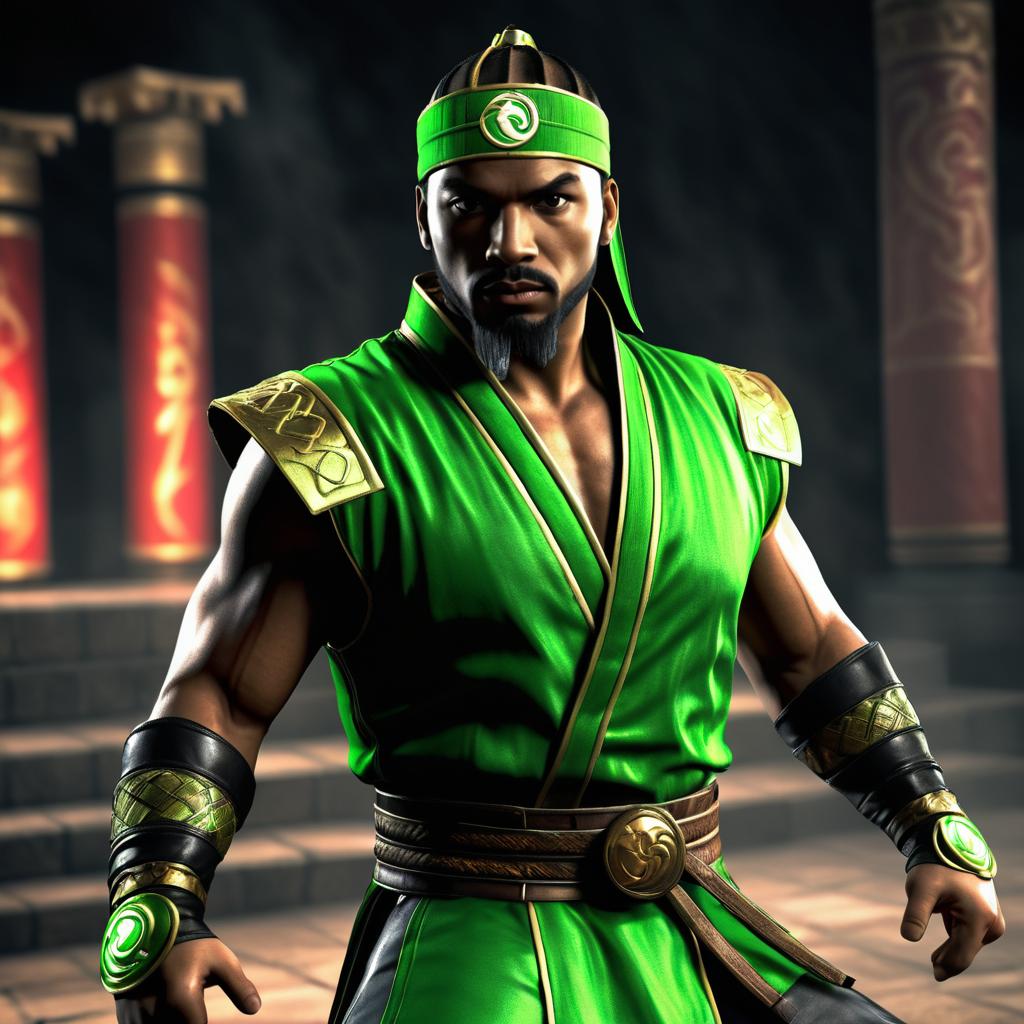 Photorealistic Kano Portrait from Mortal Kombat