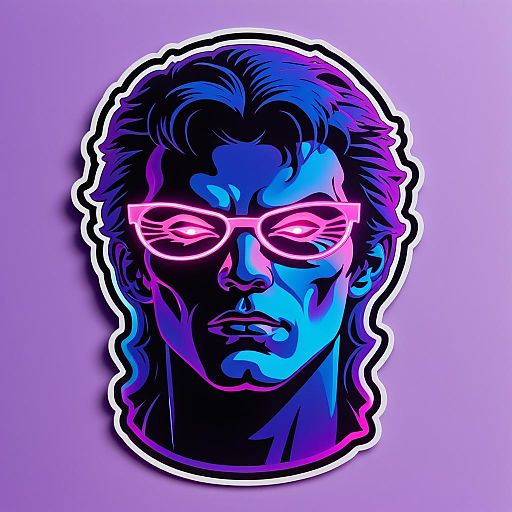 Luminous Male Specter Die Cut Sticker Luminous Male Specter Die Cut Sticker